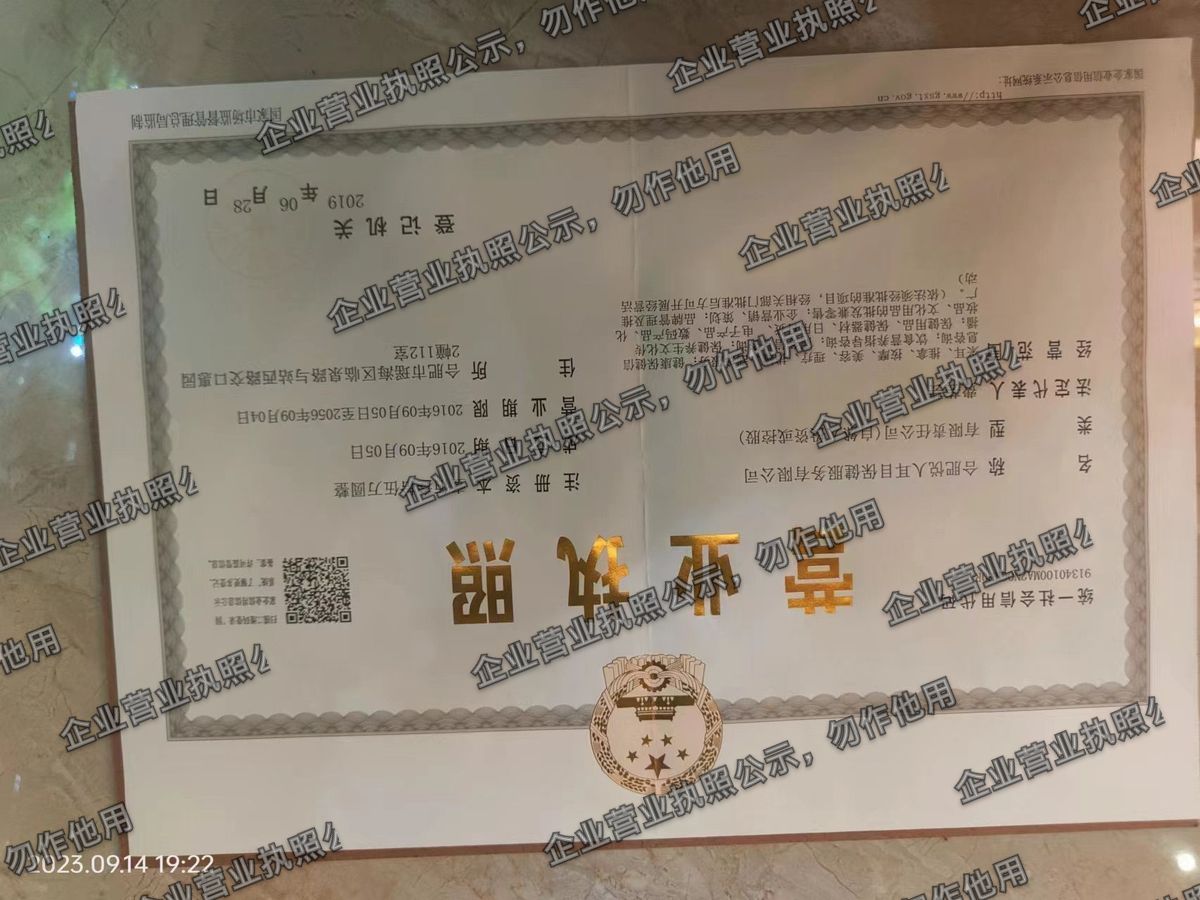 合肥悦人耳目保健服务有限公司 营业执照高清公示图样