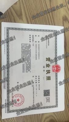 济南岩珀体育产业有限责任公司 营业执照图样