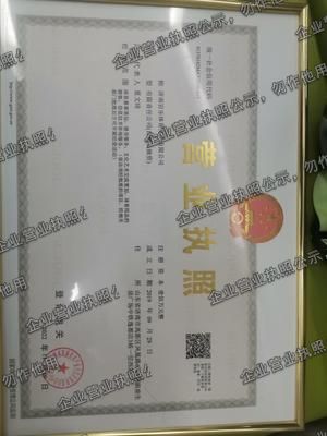 济南岩乐体育文化有限公司 营业执照图样