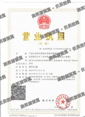 宁波大玩家天悦娱乐发展有限责任公司